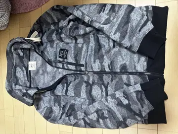 카모 패턴 집업 후드티 그레이 계열
