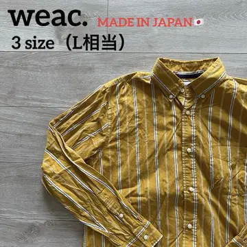 weac. 위크 스트라이프 셔츠 긴팔 3 L 상당 버튼 다운