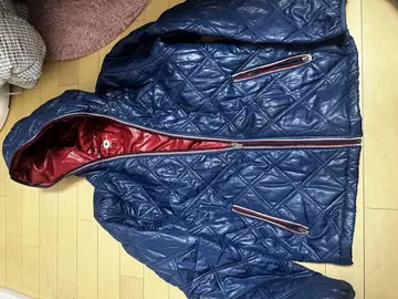 네이비 퀼팅 다운 자켓