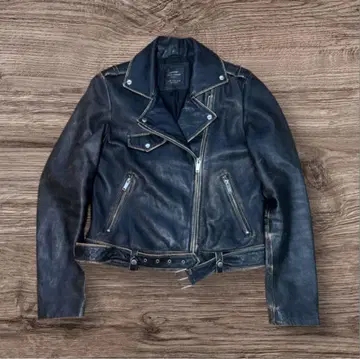 Sheep leather 양가죽 100% 가죽 더블 라이더 자켓 M