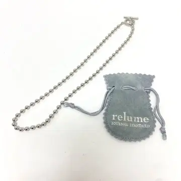 E163 RELUME 볼 체인 목걸이 42cm 레리움