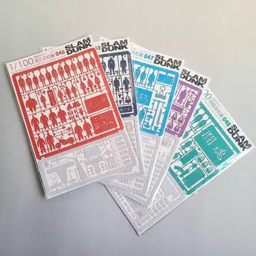 SLAM DUNK 1/100 건축 모형용 배경 세트 슬램덩크 시리즈 5점