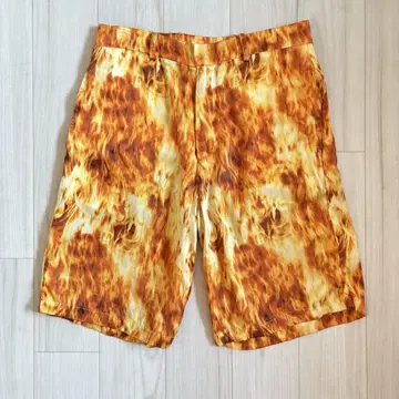 Cassette playa 파이어 패턴 하프 팬츠 아카이브