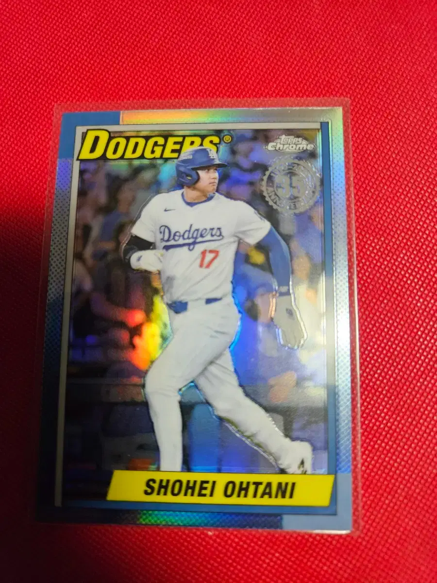 오타니 2025 Topps Chrome 리플렉터 카드