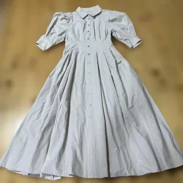 noela 볼륨 슬리브 셔츠 원피스