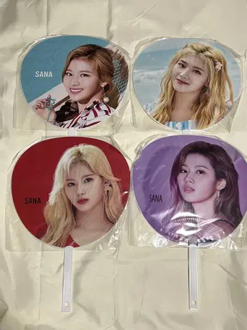 TWICE SANA 부채 4매 세트