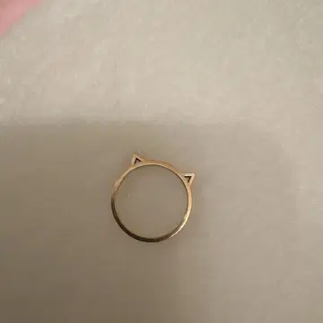 아카 고양이 귀 디자인 골드링