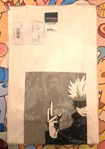 [ 95 ] 새상품 주술회전 T셔츠 고죠 사토루 XL 사이즈 화이트