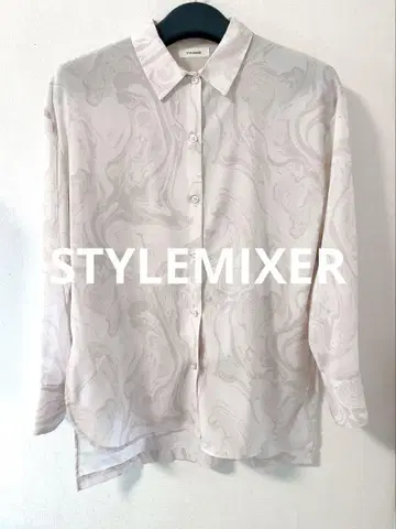 STYLEMIXER 시어 마블 셔츠