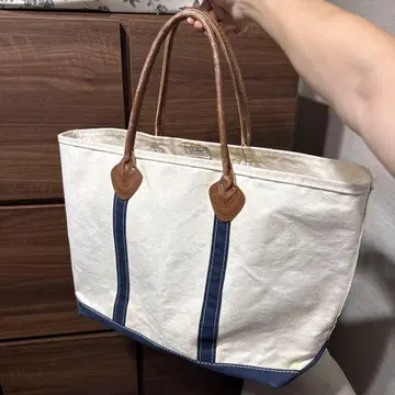 1980년대 L.L.Bean 'Boat and Tote' 가죽 핸들