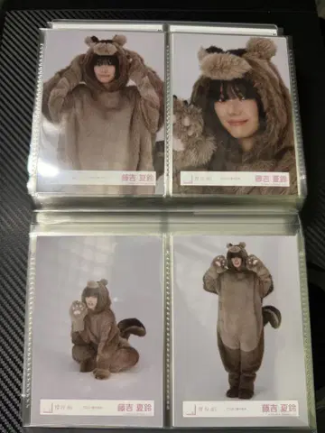 사쿠라자카46 후지요시 카린 브로마이드 동물 인형옷 컴프