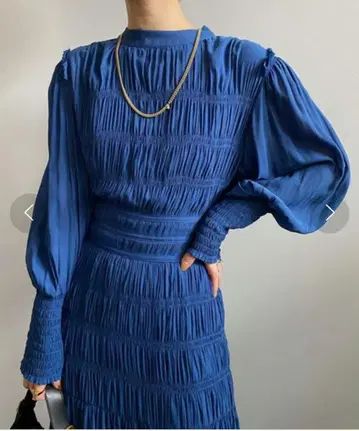 REFINED SHIRRING DRESS AMERI vintage