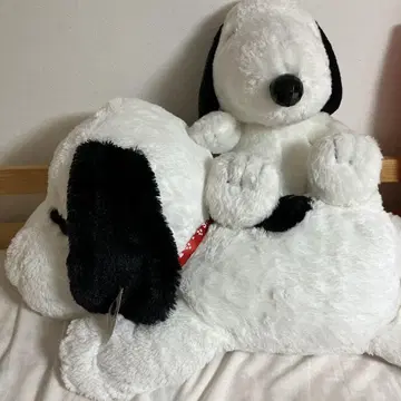 스누피 빅 봉제 인형 2개 세트