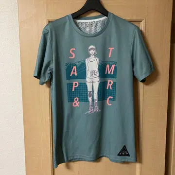 stamp run&co. 라이트 그린 러닝 티셔츠