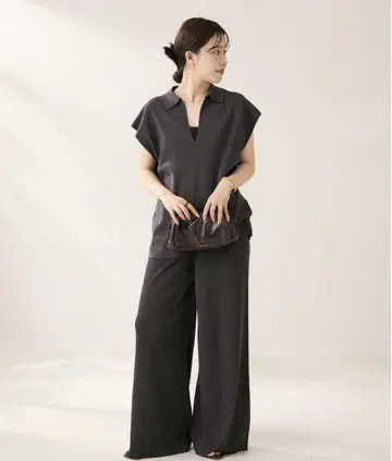 새상품급 Plage fino silky 니트 팬츠 36