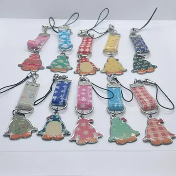 코카콜라 오리지널 핑구 25주년 참 스트랩 10종 세트