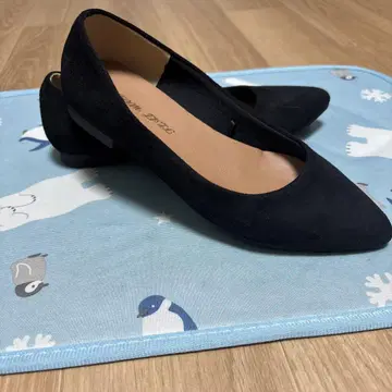 블랙 스틸레토 펌프스 22.5cm