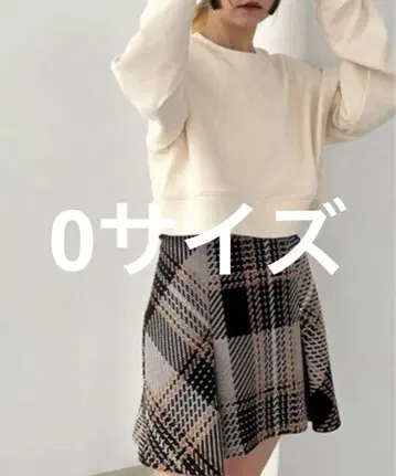 [미사용 새상품] SNIDEL 로빙 체크 미니 스커트