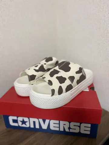 통굽 샌들 25cm 소 패턴 컨버스 converse