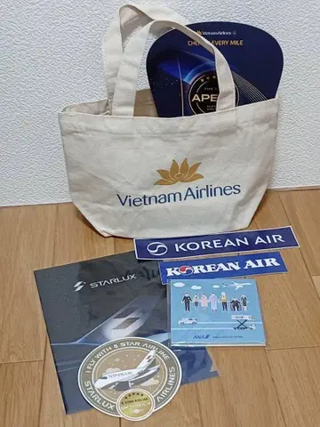 [미사용 새상품] 베트남 항공 토트백 스티커 세트