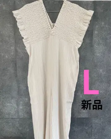 [새상품] 시마무라 셔링 살로펫 L 사이즈 연주황 베이지