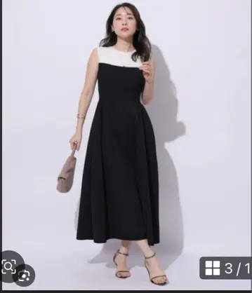 [아푸와이저 리셰] 홀가먼트 뷔스티에 절개 원피스 특수 블랙