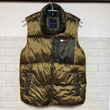 TOMMY HILFIGER 새상품급 다운 베스트 메탈릭 컬러