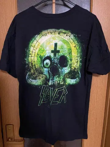 00's 'slayer' skull design tee L