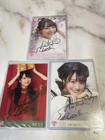 타키와키 쇼 브로마이드 71장 직필 3장 묶음 판매