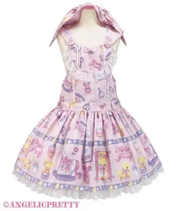 Angelic Pretty Baby Toys 살로펫과 머리띠
