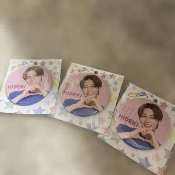 HIDEKI 핀 배지 3개 세트