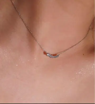 SASSY ANGEL gradient necklace 실버