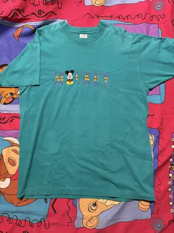 90s MICKEY&CO 'EMBROIDERY' SIZE:XL