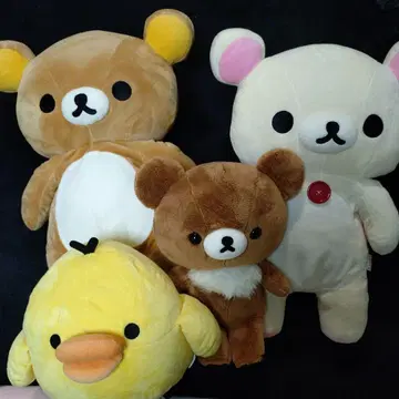 리락쿠마 봉제 인형 지퍼 부착