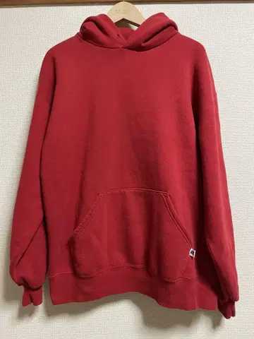 RUSSELL 후드티 레드 usa제