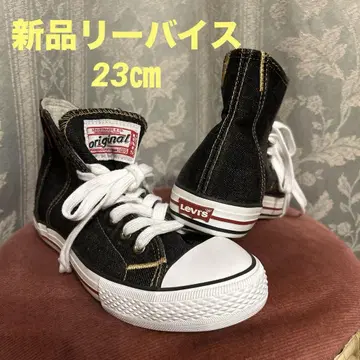 미사용 새상품 LEVI'S 스니커즈 데님 하이컷 23cm