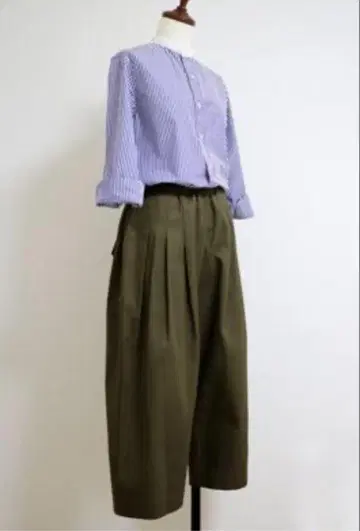 턱 와이드 팬츠 91cm