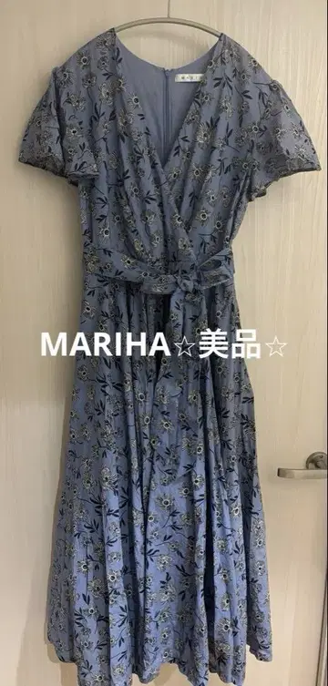 MARIHA 플라워 프린트 롱 원피스 36 사이즈