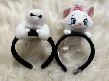 베이맥스 마리 봉제 인형 머리띠 2세트