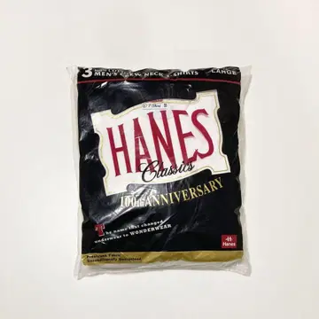 레어 90년대 헤인즈 100주년 데드스탁 Hanes 팩 티셔츠