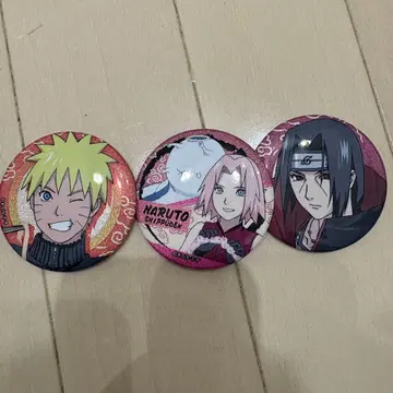NARUTO 나루토 사쿠라 이타치 캔뱃지 크랙스