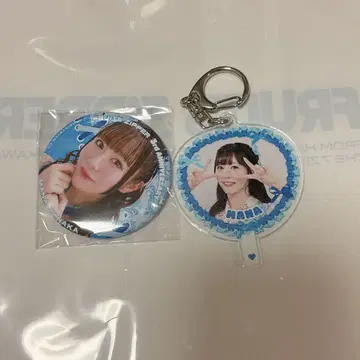 후르츠 지퍼 마나카 마나 부채 아크릴 키링 캔뱃지 세트
