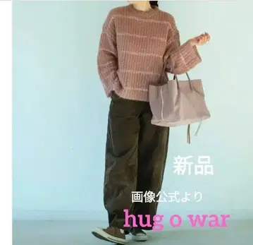 새상품 hug O war 허그아워 스팽글 니트