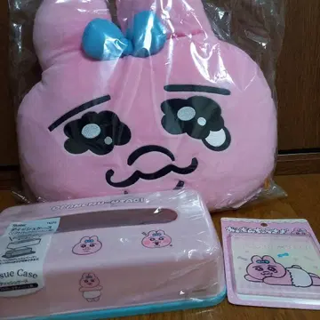 빤쮸토끼 페이스 쿠션 티슈 케이스 아크릴 코스터