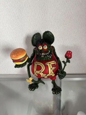 R.F. 피규어 햄버거 장미 포함 피규어 레트로 빈티지