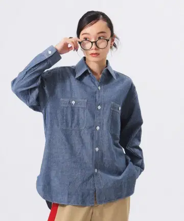 샴브레이 셔츠