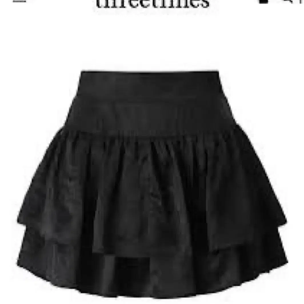 THREETIMES | 쓰리타임즈 Three Times Slit Skirt Black m #쓰리