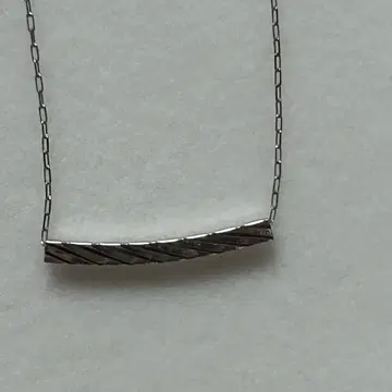 PT 플래티넘 비금속 바 타입 디자인 목걸이 체인 40cm