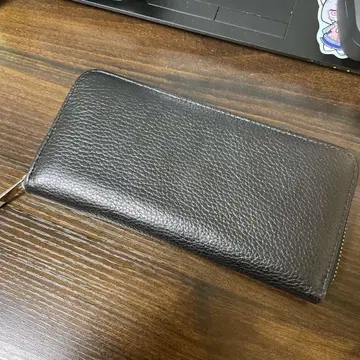 가죽 장지갑 블랙