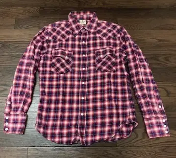 Wrangler 랭글러 옴브레 체크 셔츠 S 플란넬 셔츠
